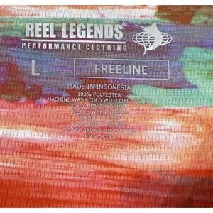 Reel Legends Top Womens Fishing Shirt Long Sleeve Freeline Pink Blue Purple